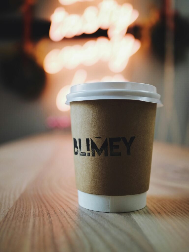 A coffee in a to go cup